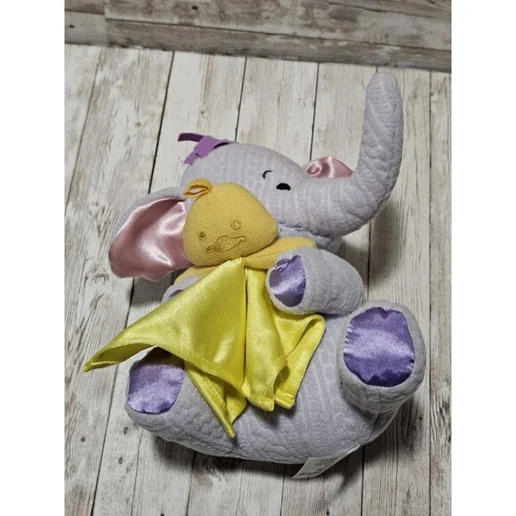 Fisher Price Winnie Pooh Heffalump Elephant Plush 8" Purple Stuffed Animal Toy - Picture 5 of 8